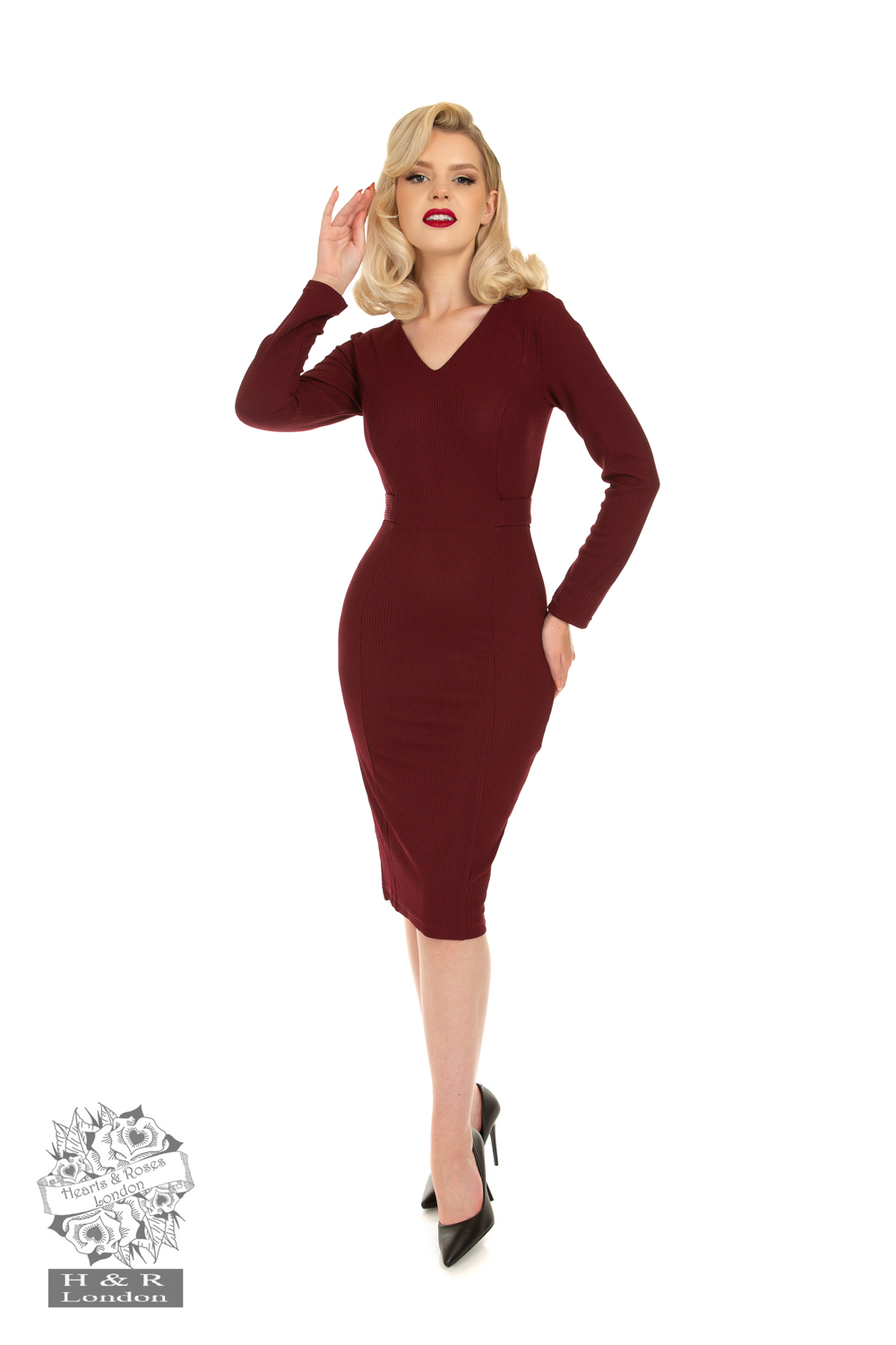 Cassia Black Wiggle Dress